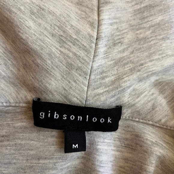 Gibsonlook Size M Heathered Grey Knit Cardigan Jacket Tie Waist - Picture 2 of 10